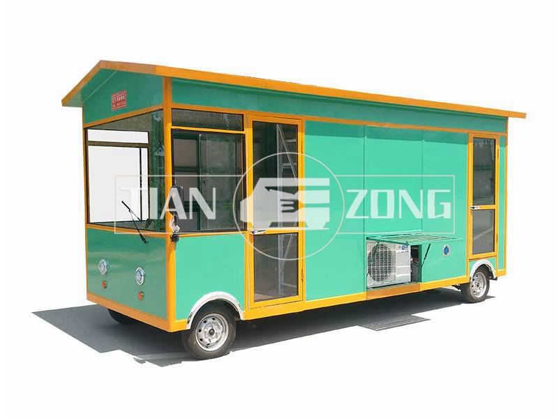 Vegetable food truck fruit carts with folding shelves