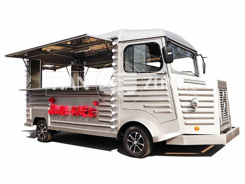 Classic Citroen commercial coffee food truck cart